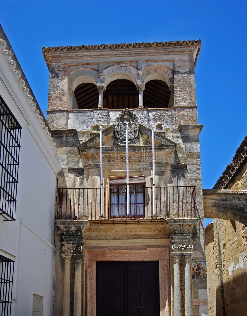 西班牙安达卢西亚安达卢西亚加的斯省阿尔科斯德拉弗龙特拉宫的马约图片