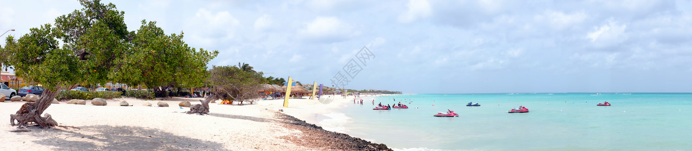 从加勒比海阿鲁巴岛阿鲁巴岛的鹰海滩图片