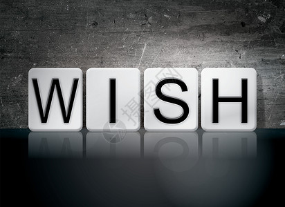 wish白瓷砖里写着Wish的字是用黑暗古老的背景