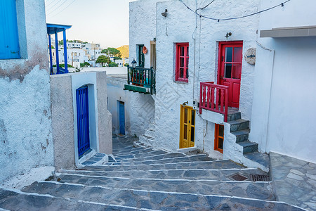 希腊米洛斯岛传统希腊乡村图片