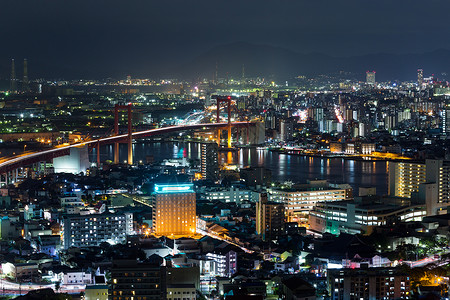 日本北九州市夜景图片