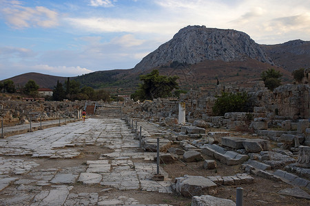 希腊古代科林斯Lecha背景图片