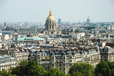 法国巴黎街头的鸟瞰图图片