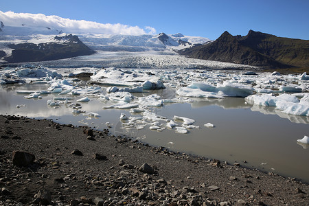 冰岛Jokulsarlon湖图片