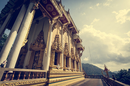 KhaoRang寺WatRang的佛教圣地是泰国普吉最著名的佛图片