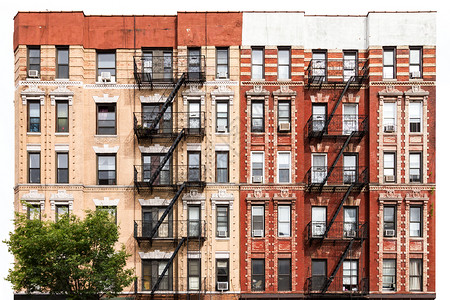 纽约市位于曼哈顿东村的旧式风格公寓图片