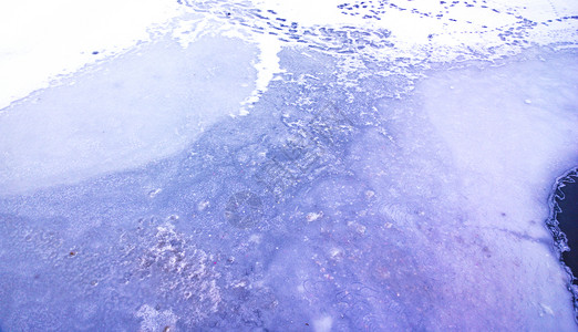 结冰的水纹理与水晶的图片