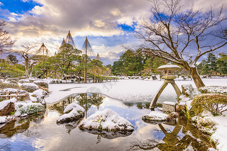 金泽日本冬天在图片