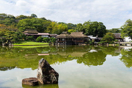 日本传统古庭园图片