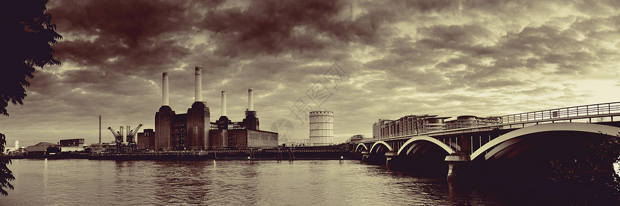 伦敦城市景观全景泰晤士河上图片