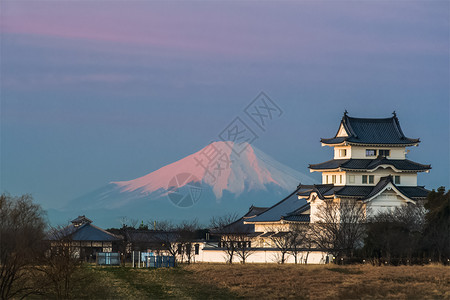 日本的富士山景观图片