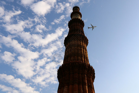 Minar砖月塔高726米背景图片