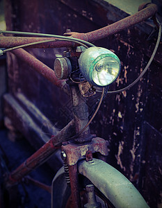 旧老生锈的自行车背景图片