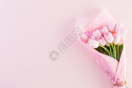 粉红色的郁金香包图片
