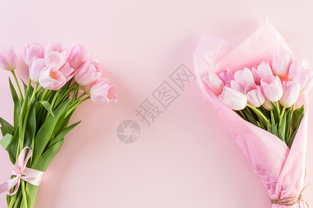 粉红色的郁金香包图片
