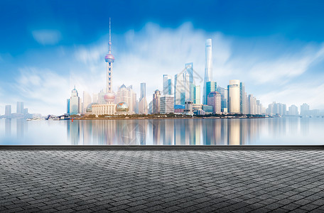 上海城市景背景图片