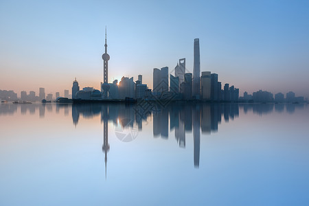 上海浦东城市景观背景图片