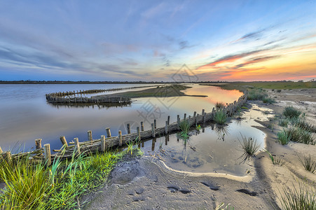 荷兰格罗宁根Meerstad区新开发湖岸上保护波浪的新生态图片