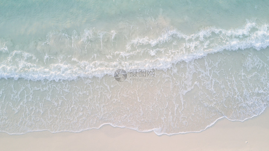 海沙滩背景概念软焦点Taction图片