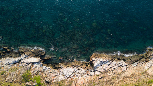 鸟瞰海滩图片