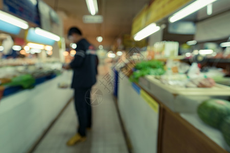 关于食品零售店市场背景用途的模糊形背景图片