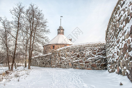 科雷拉堡垒冬天俄罗图片