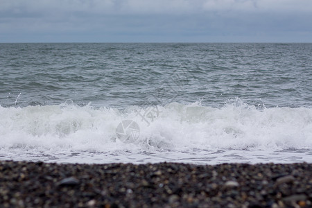 黑海的岩石海岸图片