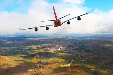飞机在空中飞行的飞机上搭乘飞机运图片