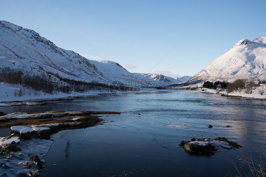 挪威Lofoten的Vestpoll图片