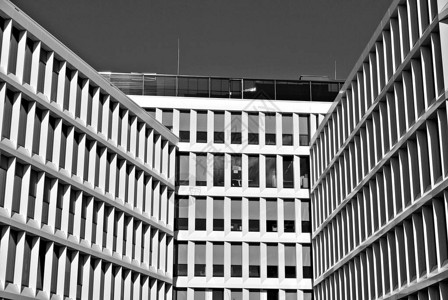 城市现代建筑的视角黑白高楼黑图片