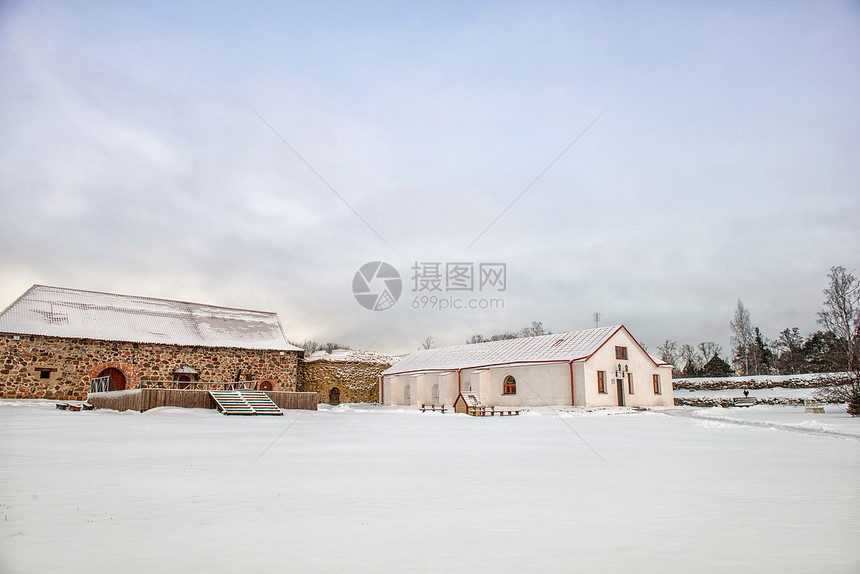 科雷拉堡垒冬天俄罗图片