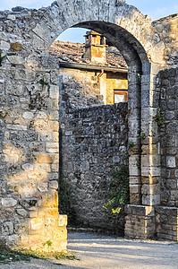 意大利SanGimignano市高动态区域视图片