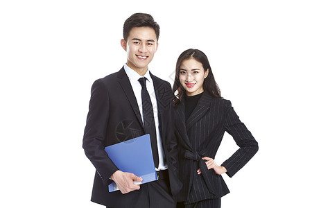 年轻的亚洲公司男女商人图片