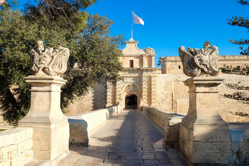 Mdina城门旧图片