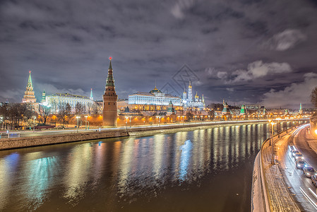 俄罗斯莫斯科莫斯科河桥梁和克里图片