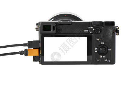 数码相机身上的终端特写通过端子可以输出视频图片