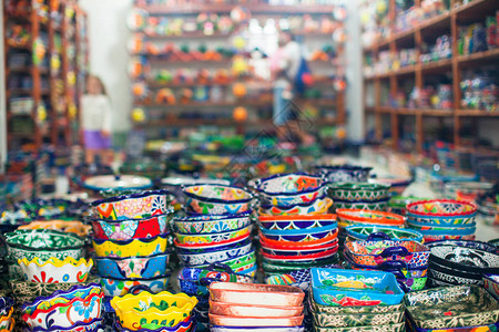 街头市场上多彩的墨西哥传图片
