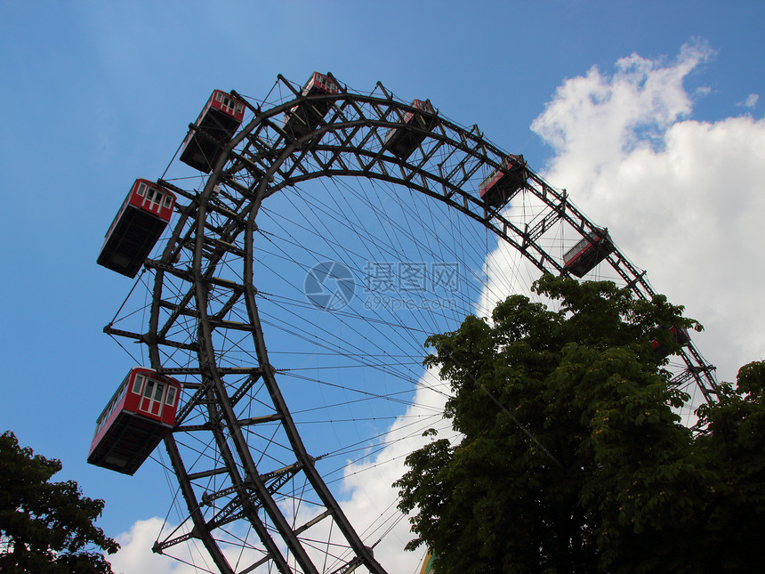 维也纳大型巨Ferris轮图片