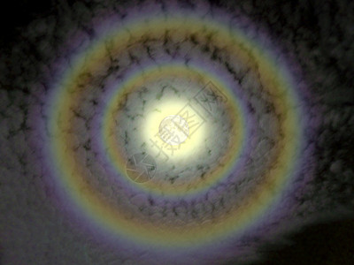 夜空双彩环双月全双彩轮由美国航天局提图片