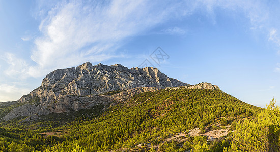 圣维克多塞尚山西赞山在古世纪著名背景