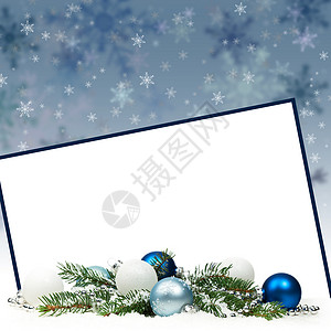 圣诞贺卡背景与圣诞主题背景与文本的空间图片