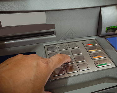 ATM银行机器取款图片