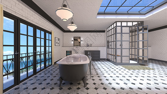 3DCG高级浴室的3图片