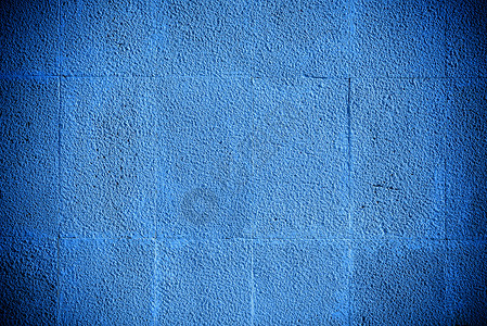 蓝色石砖墙背景图片