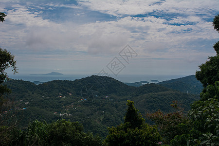 热带山海顶景观图片