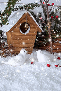 圣诞节冬季背景图片