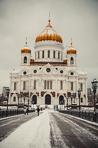 冬季基督大教堂救世主图片