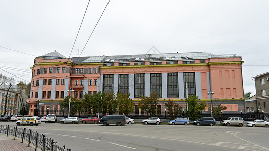 苏联银行大楼背景图片