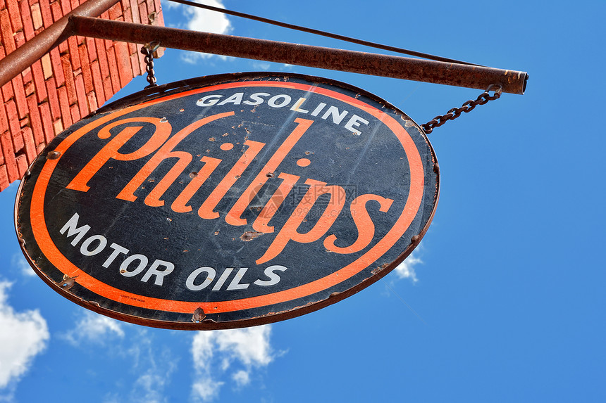 Phillips66加油站标志和徽标Phillips66公司是一家美国图片