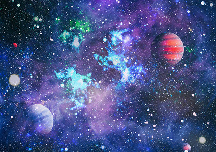 太空中的星云和星系这是美国航天局提供背景图片